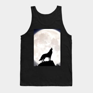 Wolf at Night Tank Top